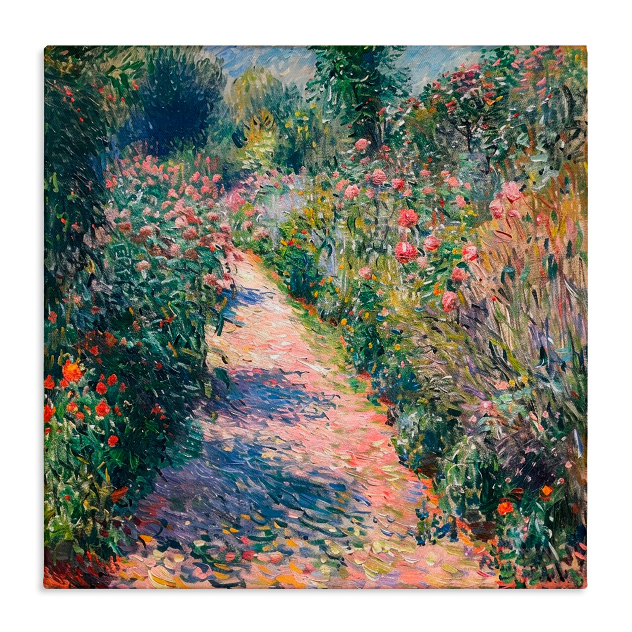 Stupell Industries Impressionist Wildflower Path Canvas, design by LSR Creative Studio